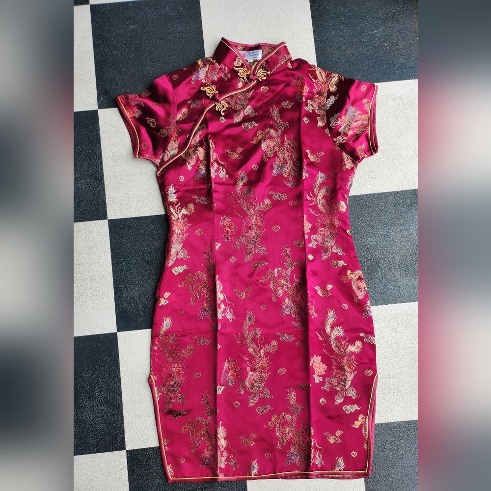 Laogudai Kimono Dress XL (Magenta/Burgundy)